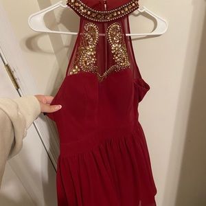 red and gold homecoming dress!